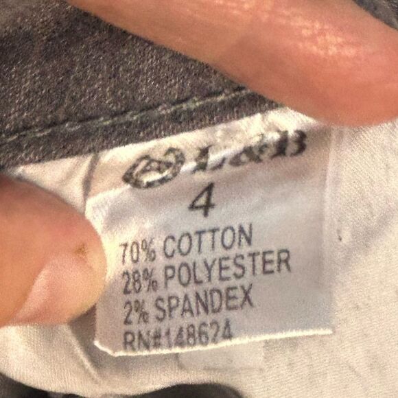 5 for $25🔥L&B Lucky & Blessed Grey Cuffed Hem Jeans Size 4 - Picture 4 of 5